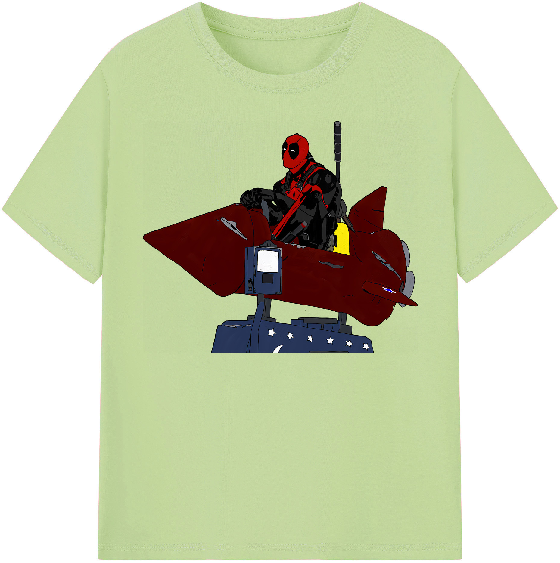 （画像用） Deadpool デッドプール 綿100％半袖Tシャツ（フロントプリント）